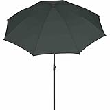 Siena Garden City Mittelstockschirm anthrazit/grau Ø 180cm