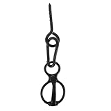 Ciieeo Anbindering aus Edelstahl mit Ösenschraube Rückholsicherung für Pferde Stallzubehör für Anhänger und Putzbox