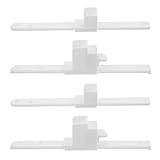 Beaupretty 4 Stück Teiliges Bettgitter-verbindungsset Kunststoff-bettgitterheber mit Rutschfestem Ober Unterteil Verstellbare Führungsschiene für Kinderbett und Babybett Einfach zu Montieren