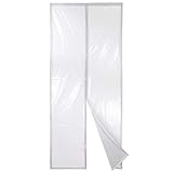 Apalus Isolier-Schutz-Vorhang, Magnet Wärmeschutzvorhang für Türen, Kälteschutz und Wärmeschutz im Winter, Ideal für die Nutzung von Klimaanlagen im Sommer, Kinderleichte Klebemontage, 100x210