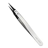 Antistatische Industrie-Pinzette für präzise Wartung mit mehreren Modellen, einschließlich gebogener und gerader Spitze für Elektronik- und Schmuckgebrauch (ESD-259A)