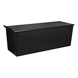GLEAVI Antihaft Kastenform 33X12,3X11cm mit Belüftungslöchern Schwarzer Metall Kasten mit Deckel für 750g Brot zum Backen von Toastbrot und Gebäck