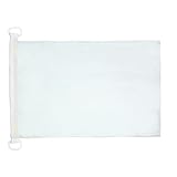 AZ FLAG - Bootflagge Einfarbig Weiss - 45x30 cm - Einfarbig Bootsfahne 30 x 45 Cm Marine Flaggen - Flaggen