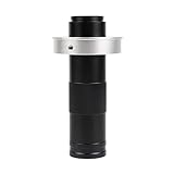 Feriany Vergrößerung Einstellbar 150X Zoom C-Mount-Objektiv 0,7X-4,5X Vergrößerung für USB-Industrie-Videomikroskopkamera 50 Einfache Installation