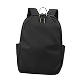 rockible Computer-Rucksack, Business-Rucksack, Rucksack, Laptop-Rucksack für Angeln, Outdoor, Wandern, Schwarz, Nylon