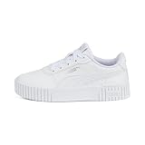 PUMA Carina 2.0 PS Sneaker, White White Silver, 29 EU