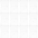 TOKIDNY 12 Stück Teiliges Ultradünnes CD Case Transparent mit Schützender Außenfolie Große Kapazität Tragbare DVD Aufbewahrungsbox mit Einschub für Booklet für Heimkino und Einfache