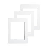 VictoR Passepartout Einleger Creme Weiß für Bilderrahmen 3er Set in 30x40 cm - passendes Bildermaß: 20x30 cm - geeignet für Bilder, Fotos und Kunstdrucke