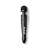 Premium Sexspielzeug: Doxy Die Cast 3 Wiederaufladbare Magic Wand Vibratoren für Frauen; Premium Magic Wand Massagestab für Frauen - Schwarz