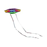 Baoblaze 3D-Drachen fliegen, Traktionsdrachen, Outdoor-Sport, Drachen steigen Lassen, zusammenklappbar, für Kinder, Spiel, Aktivität, bunt, für Hofausflug,