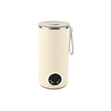 400 Ml Elektrische Fahrten Drahtloser Cernnera Tragbar 55 ° C Heißwasserkessel aus Edelstahl für Milch, Kompaktes Elektrisches Kochen Zum Campen