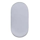 Neugeborenes Baby Mose Korblaken Stubenwagenlaken Wiegenlaken Kinderwagen Stubenwagenauflagen Wickelkorb Satin Spannbettlaken Babypflegeset Neugeborene Junge (Grey, One Size)
