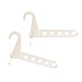 Verstellbare Wandaufhänger, kein Bohren, platzsparende ABS-Halterungen für Badezimmer und Schlafzimmer, Kleiderorganisation, platzsparend, 2 Stück