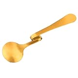 ARTIBETTER Edelstahl Hängelöffel mit Gebogenem Griff Vielseitiger Dessert Honiglöffel für Kaffee Marmelade und Getränke Polierte Oberfläche Komfortabler Griff Geeignet für Zuhause und