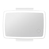 Auto-Sonnenblende-Kosmetikspiegel,Wiederaufladbarer LED-Schminkspiegel | Auto-Kosmetikspiegel mit eingebautem Akku, wiederaufladbarer LED-Make-up-Reisespiegel für Auto-Rückspiegel