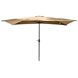 Halbrunder Sonnenschirm, 245 cm, Halbschirm für Balkon und Terrasse, Outdoor, Polyestergewebe, ohne Ständer, ideal für Gartenterrasse