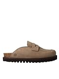 Genuïns Lois Nubuck Unisex - Clogs Damenschuhe - Trendig und extra bequem (Taupe - 35)