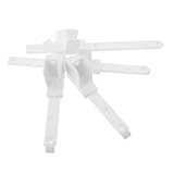 LIFKOME 4 Stück Teiliges Bettgestelle Kunststoff-bettgitter-Lifter mit Rutschfester Oberer und Unterer Befestigung Werkzeuglose Montage Robustes Kinderbettzubehör für Sichere