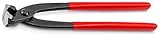 KNIPEX Monierzange (Rabitz- oder Flechterzange) mit Kunststoff überzogen schwarz atramentiert 250 mm 99 01 250