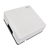 EMOS - 2-Draht Türklingel mit Dual-Stromversorgung - Klassischer Haustür Gong, weiße Türglocke - 1 Melodie Ding-Dong, Lautstärke 85dB - drahtgebunden, zur Wandmontage - quadratisch