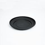 WINSOME Blumentopf-Untersetzer – robuste, runde Kunststoff-Pflanztöpfe, Tropfbodenschale, für Innen- und Außenbereich, Gartendekoration, Zubehör (20 cm, schwarz)