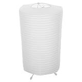 Sewroro Faltbare Papierlaterne Batteriebetriebene Tischlampe aus Reispapier 17cm Warmes Licht für Schlafzimmer und Studentenwohnheim Dekoratives Nachtlicht ohne Batterie