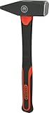 KS Tools 142.1404 Schlosserhammer mit Fiberglasstiel, 1500g