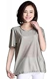 BDXZJ Strahlenschutzfrauen T-Shirt, Silberfaser Elektromagnetische Welle RFID-Abschirmung EMF Schutzkleidung, Strahlenschutz Umstandsmode Strahlenschutz Umstandsmode M