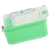 LOLIPPYY Hamsterkäfig Groß mit Abnehmbaren Einrichtungen Kunststoff Kleintierkäfig für Ratten und Meerschweinchen Sicherer Nagerkäfig mit Viel Entspannen Grün