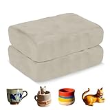 ZEHIQ Lufttrocknender Ton, 1 kg, natürliche Modelliermasse zum Werfen von Rädern, Handbau, Feuern, Töpferscheibe, Modellieren, Formen, Premium-Töpferton für Anfänger und Fortgeschrittene Bildhauer