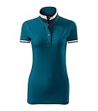 Malfini Damen POLOHEMD Collar UP 215g Hochwertiges Polo T-Shirt Grösse: S, M, L, XL, XXL - Auch für Werbezwecke (XL, Petrolblau)