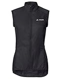 VAUDE Women's Matera Air Vest - Atmungsaktive Damen-Windweste aus recycelten Materialien für das Radfahren mit Rückentasche