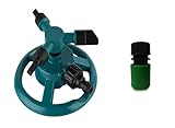 Gartenschlauch Automatisches rotierendes Gartenrasen-Wassersprinklersystem Schnellkupplung Rasenrotationsdüse Gartenbewässerungszubehör(EU Standard Set A)