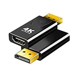 Rheinly DisplayPort DP auf HDMI Adapter 4K DP zu HDMI Wandler Video & Audio Konverter