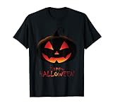 Kinder Scary Jack O Lantern Kürbis Halloween Jungen Mädchen Teens T-Shirt