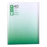 Präsentationsmappe mit 30/40 Klarsichthüllen, Sichtbuchmappe für Büro, Abheftung, Versicherung, Finanzdokumente, Akten, tragbare Dokumenten-Organizer