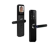 ZYSKABQ Gesichtserkennungskamera, 85 mm, Einsteck-Video-Fernbedienung, entsperren, Tuya, WLAN, biometischer Fingerabdruck, digitales intelligentes Türschloss (Farbe: Fingerabdruck Tuya, Größe: 6585 22
