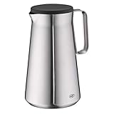 alfi Drive!, Thermoskanne Edelstahl mattiert 1,0l mit doppelwandigem TopTherm Edelstahl-Isoliereinsatz. Ideal als Kaffeekanne oder als Teekanne, für zu Hause oder im Büro