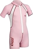 Cressi Kid Shorty Wetsuit 1.5 mm - Shorty Neoprenanzug für Kinder Ultra Stretch Neopren, Rosa/Weiß, XL (5/6 Jahre)