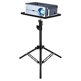 MAGICLULU Verstellbarer Projektorständer Mit Tablett Tragbarer Stativhalter Für Beamer Geeignet Für Tisch Boden Und Nachttisch Stabile Abs Eisenkonstruktion