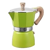 Fdit 150 Ml/300 Ml Aluminiumguss-Espressomaschine Im Italienischen Stil, Moka-Kanne für Cappuccino, Latte, Amerikanischen Kaffee, Zur Zubereitung von Cappuccino-Latte (300ML)