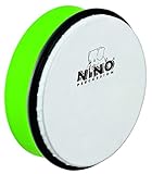 Nino Percussion Hand Drum Instrument - Mittelgroße Handtrommel für Kinder ab 3 Jahren - Durchmesser 8 Zoll (ca. 20 cm) - Kunststoff, Grün (NINO45GG)