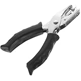 Healifty Kompakter Einzellocher Papierlocher 6mm Schwarz Manuelle Lochzange für Büro und Studienzwecke mit Ergonomischem Griff