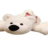 Xiyocadt Kuscheltier PolarbäR EisbäR,PlüSch EisbäR Spielzeug,Teddy BäR PlüSchtier,Flauschiger Stofftier Zum Spielen, Stofftier FüR Kinder Erwachsener (45cm,Weiß)
