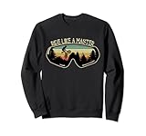 Ride Like A Master BMX-Fahrer, Retro-Brille, Vintage-Brille Sweatshirt