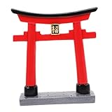 BESPORTBLE Torii-Tor des Schreins Miniaturschrein Feengarten Zubehör Japanisches Aquariumdekor Zen-Garten-Torii-Statue wohnungseinrichtung deko Home DIY Mikro-Landschaftsdekoration Harz