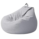 Highdi Sitzsack für Kinder, nur Bezug (Keine Füllung), Grey Klein Sitzsäcke Oder Als Gaming Sitzsack Bean Bag Chair für Indoor Outdoor Decor(70 x 80 cm)