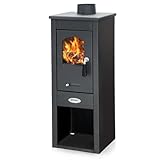 Holzofen Marta 5-7 kW schwarz anthrazit
