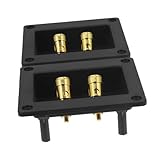 MOLUCKFU 2er-box Audiozubehör Lautsprecherkabelklemme Lautsprecher- -set Lautsprecheranschlussklemme Lautsprecherkabelanschlüsse Endgeräte Für Funktelefone Silver Eisen
