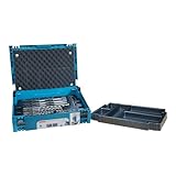 Makita E-17790 SDS-PLUS Bohrer-Meißel-Set 17-teilig im MAKPAC, 12x Hammerbohrer Ø 5-14 mm, 2x Spitzmeißel, 2x Flachmeißel, 1x Breitmeißel, für Beton und Mauerwerk